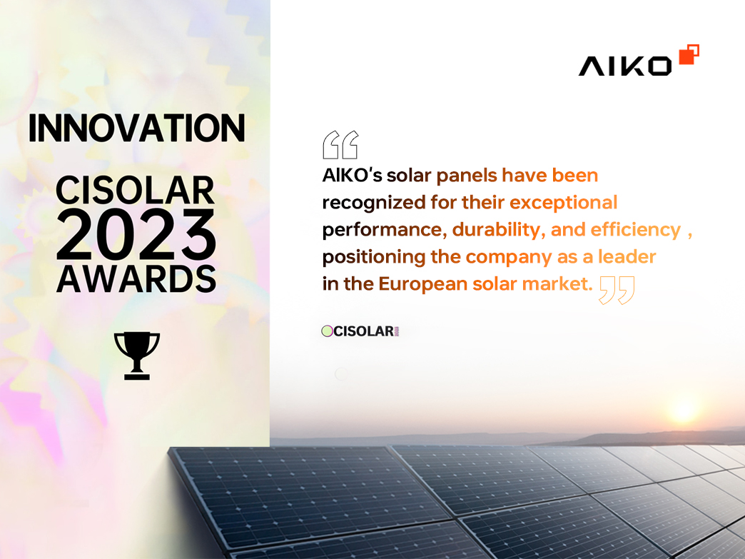 AIKO Clinches the CISOLAR 2023 Award | AIKO