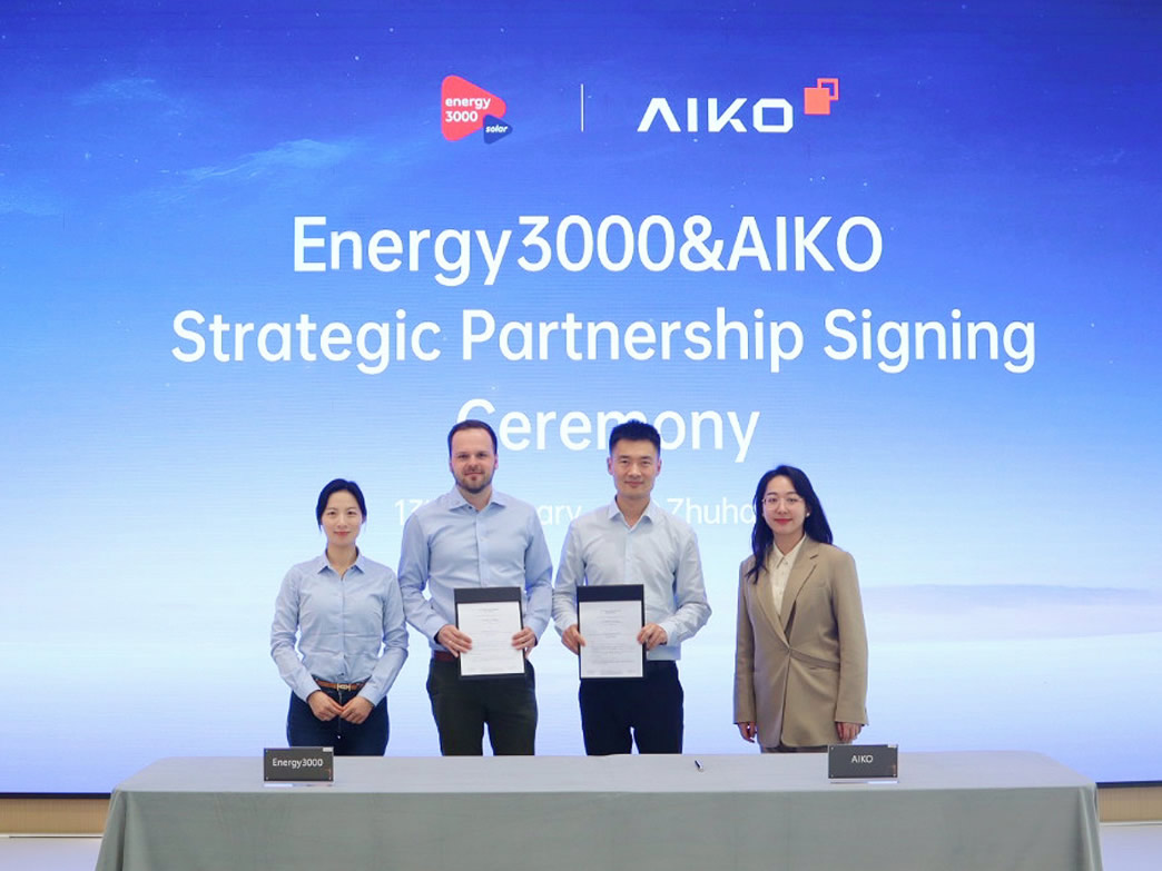 AIKO Strengthens Partnership with Energy3000 to Expand High-Efficiency Solar Solutions in Europe