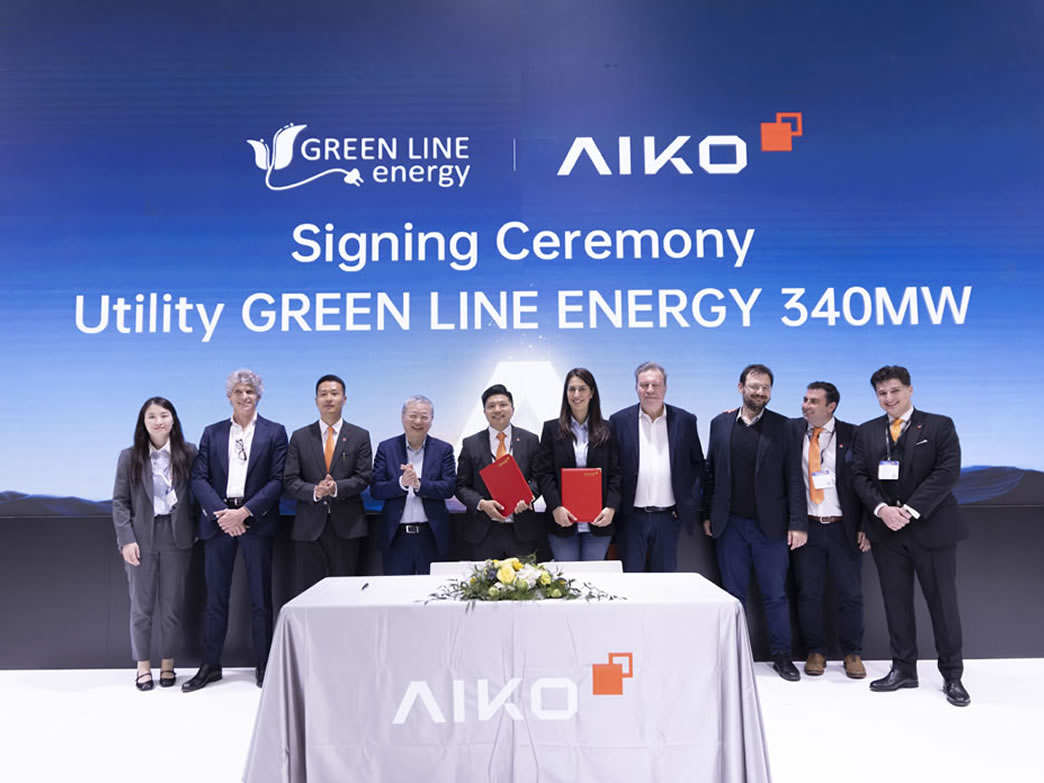 AIKO Signs Landmark Utility Agreements at Intersolar Europe 2025, Driving Global Momentum for N-Type BC Modules