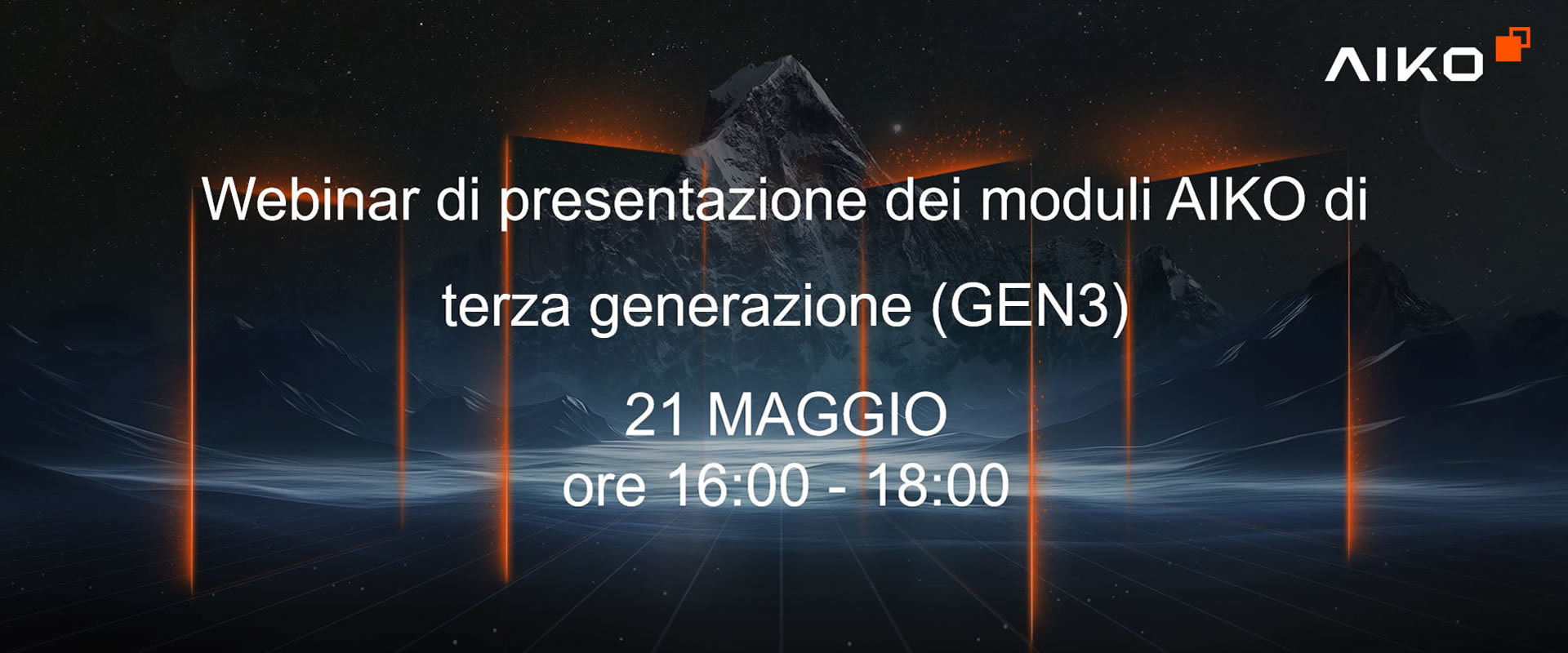 Webinar di presentazione dei moduli AIKO di terza generazione (GEN3)