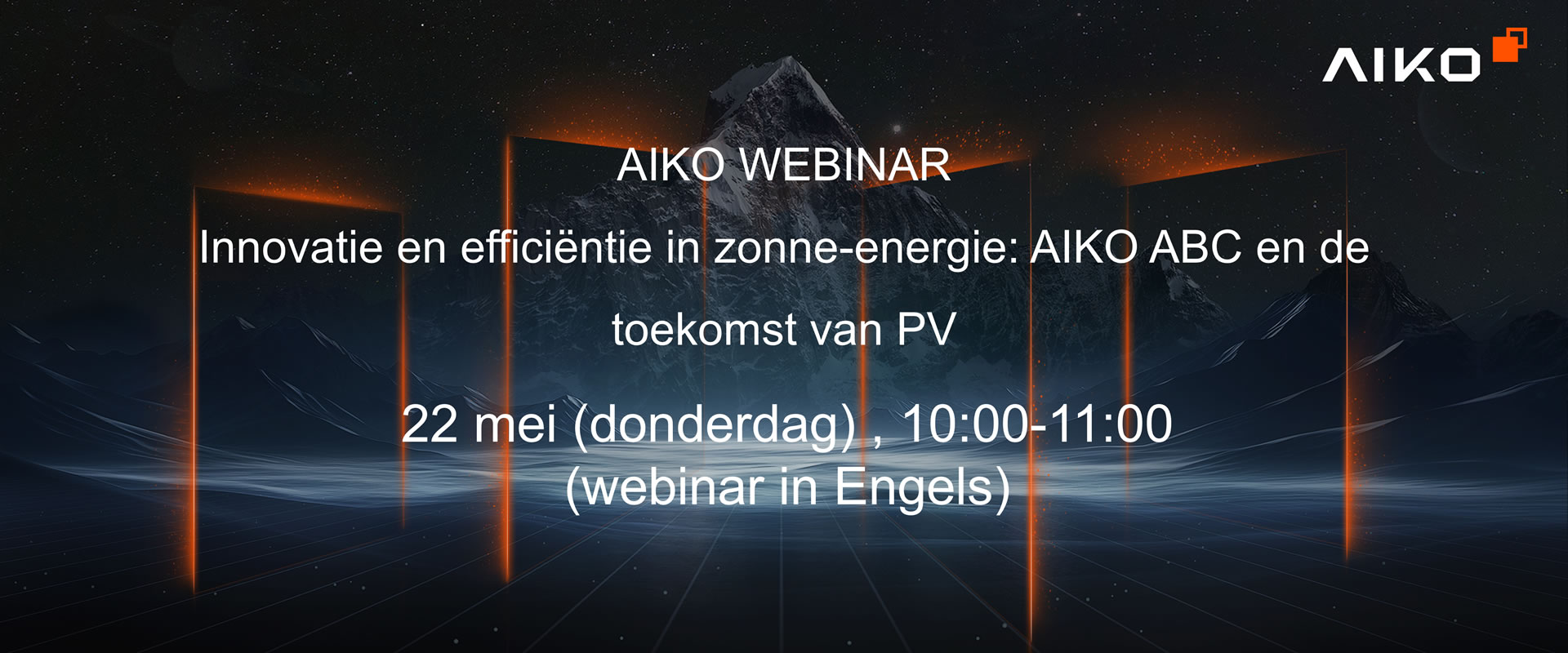 AIKO WEBINAR Innovatie en effici?ntie in zonne-energie