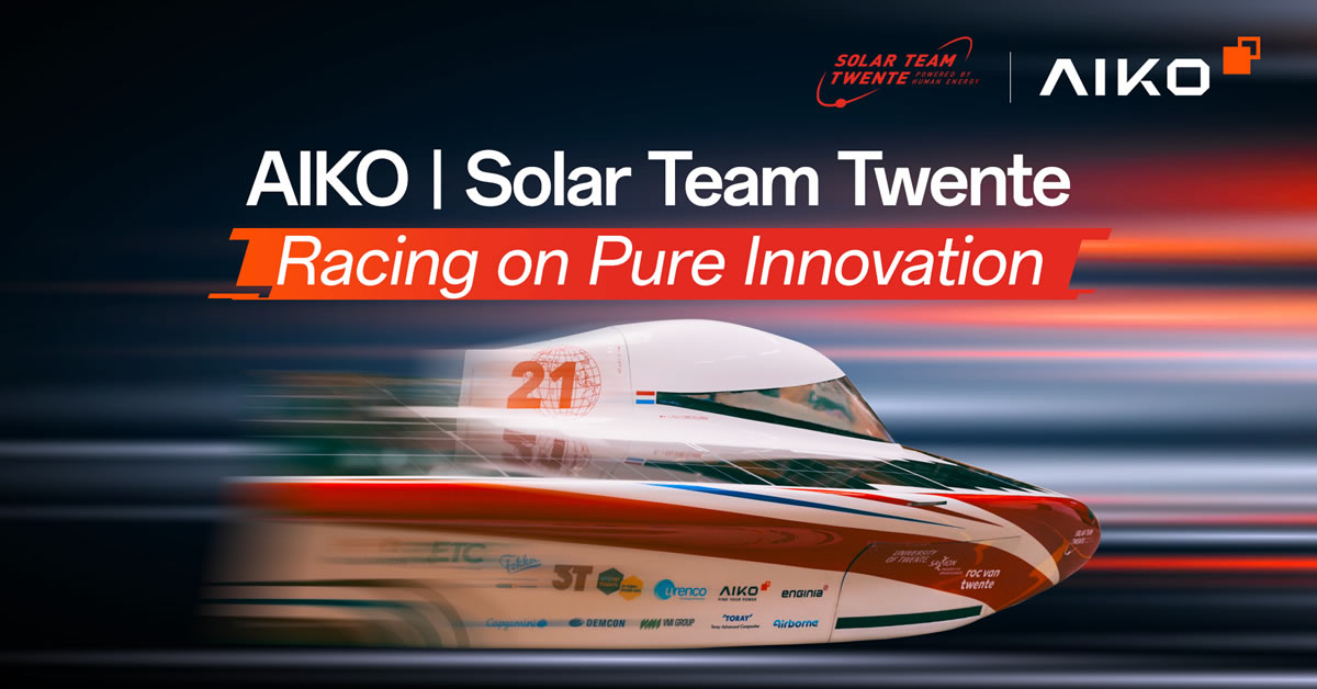 AIKO Partners with Solar Team Twente to Power Innovation in the 2025 World Solar Challenge