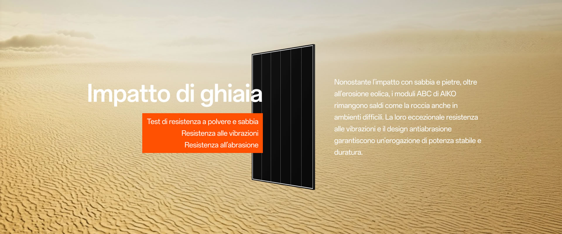 Impatto di ghiaia