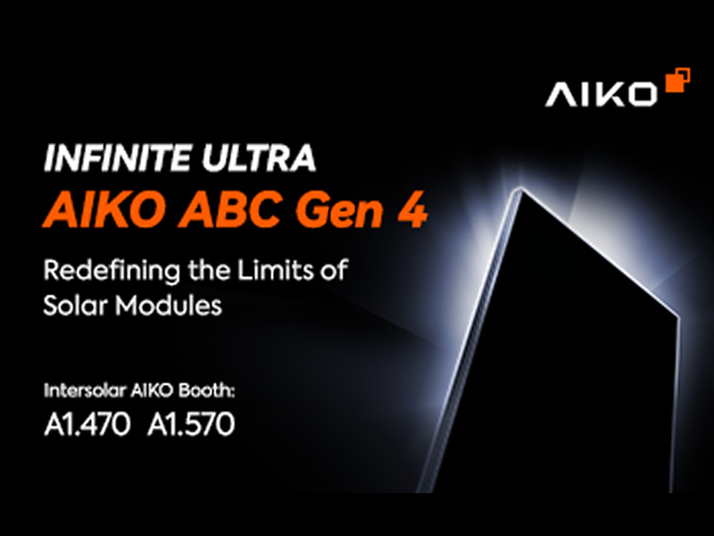 AIKO to Unveil Fourth-Generation INFINITE ULTRA at Intersolar Europe 2026