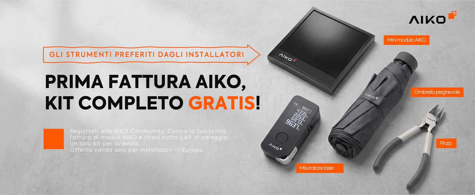 PRIMA FATTURA AIKO
