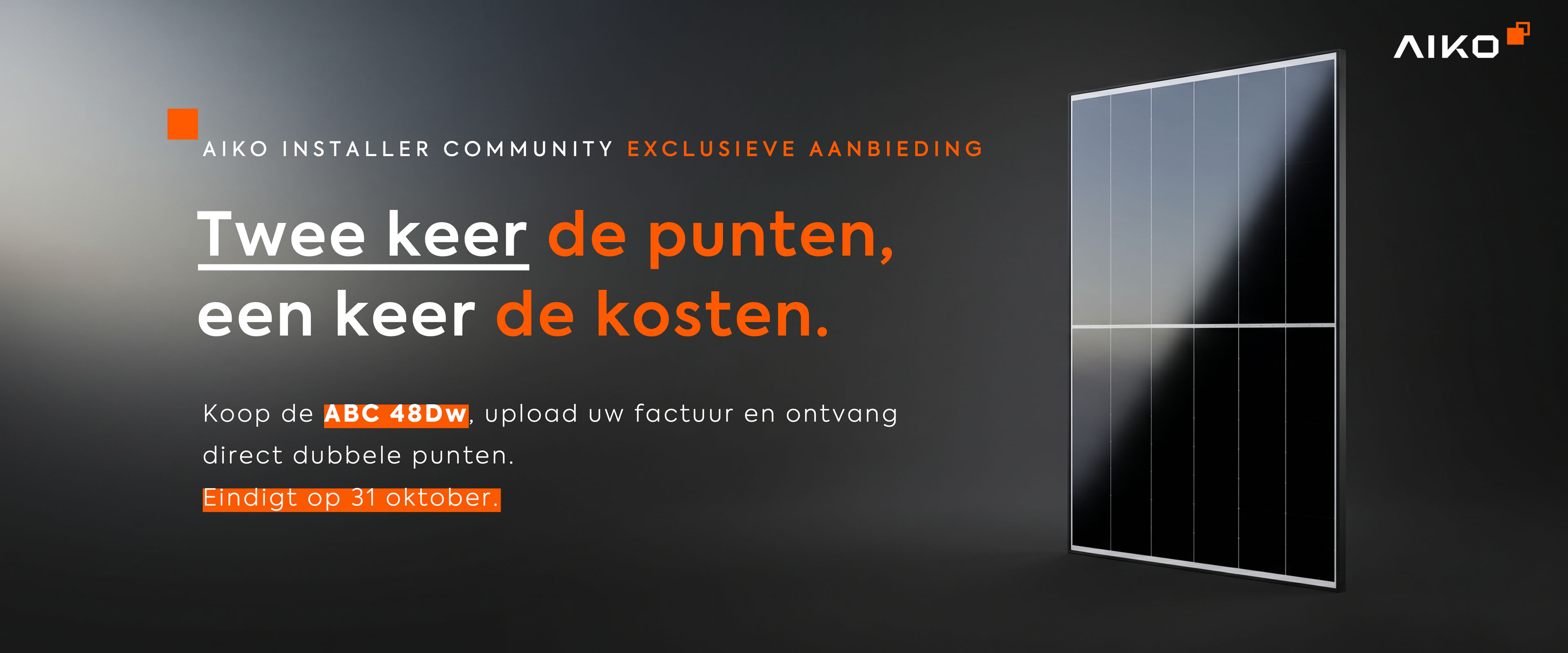 Twee keer de punten, een keer de kosten.