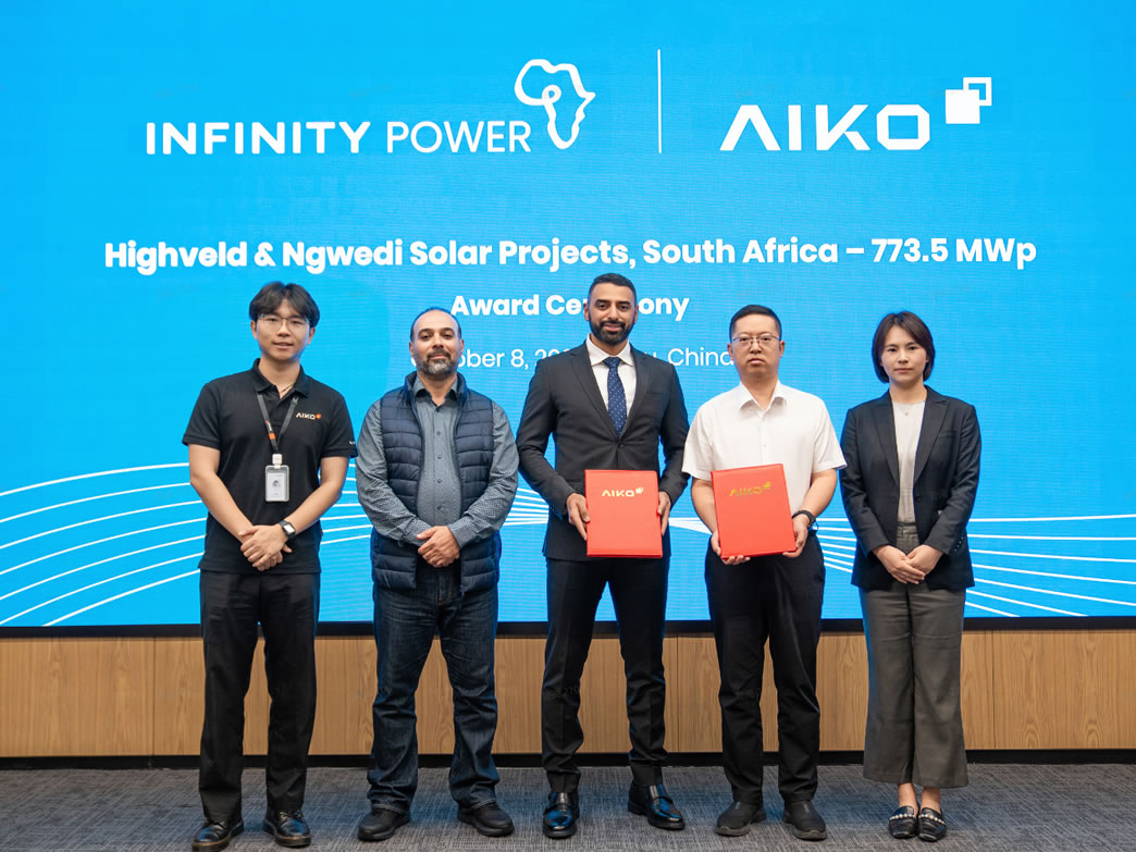 Infinity Power Taps AIKO for 773.5 MWp South African Solar Portfolio, Extending Africa Partnership Beyond 2 GWp